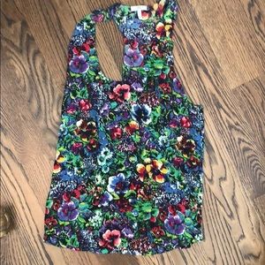 Joie silk racerback tank. M